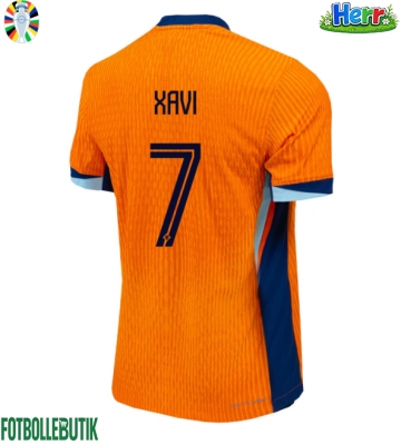 Nederländerna Xavi Simons #7 Hemmatröja EM 2024 Kortärmad